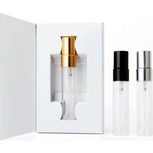 5ML Customizable Paper Boxes And Glass Perfume Bottle With Atomizer Empty Parfum Packaging For Gift LX3680