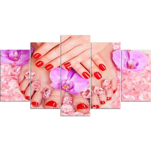 5pcs/set DIY Diamond Painting Cross Stitch 5D Diamond Embroidery Full Diamond Mosaic Crafts Needlework Nail hand