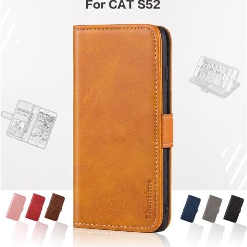 Flip Cover For CAT S52 Business Case Leather Luxury With Magnet Wallet Case For CAT S52 Phone Cover