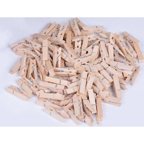 50pcs 2.5cm/3.5cm/4.5cm Mini Wooden Clip wood color Office Supplies Photo Memo Peg Pin DIY Craft Postcard clothes Clips