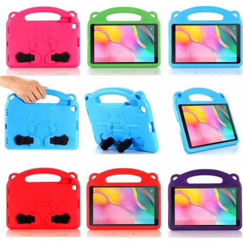 Kids Panda Children Shockproof Heavy EVA Foam Handle Tablet Case Cover For Samsung Galaxy Tab S6 Lite 10.4 SM-P610 P615 2020