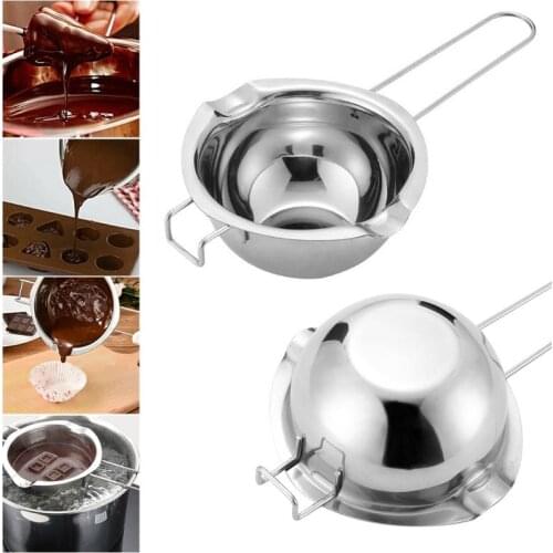 Long Handle Wax Melting Stainless Steel Pot DIY Scented Candle Soap Chocolate Butter Handmade Soap Tool Non-stick Kitchen Tools