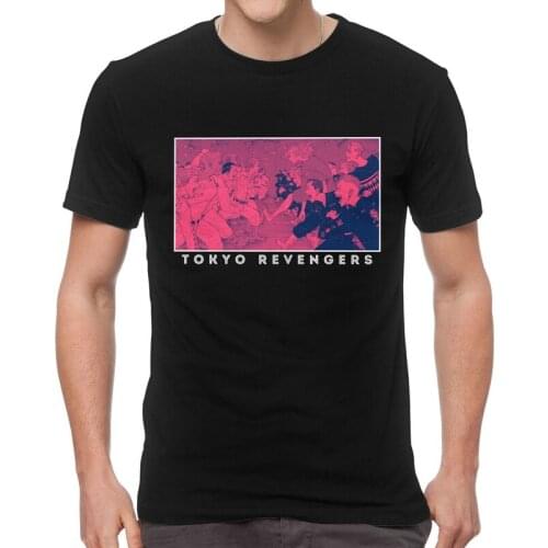 Tokyo Revengers Tshirts Men Novelty Tees Top Cotton T Shirt Short Sleeve Anime Manga Sano Manjiro Mikey T-shirts Gift Merch