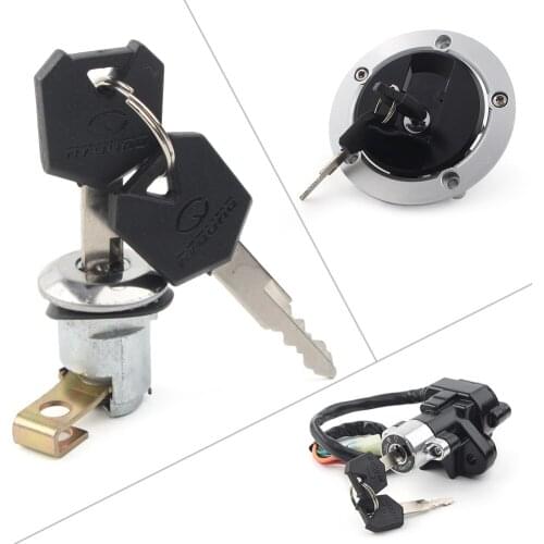 Ignition Switch Fuel Gas Tank Cap Lock Key Set For Suzuki GSXR 600 750 1000 GSX/GSF 650 1250 650 GSF1200 SFV650 SV650/1000