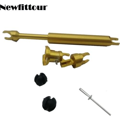 Alloy car bonnet release repair kit rod front grille connecting hood lock latch For Ford Focus 2 MK2 C-MAX Kuga accessories