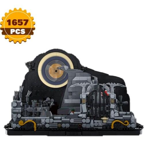 MOC Movie Halloween Scene Horror Night Spiral Mountain Building Blocks Movie Scene Model Education Toys Boy Christmas Gift