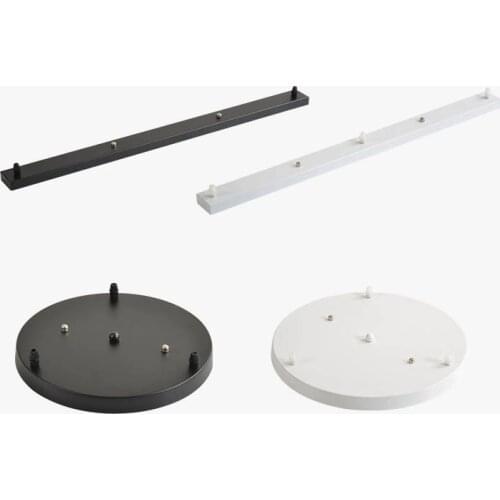 Chandeliers/Pendant lamp Base Plate Lighting Accessories Black/ White Round/Rectangular Ceiling Base Canopy Plate Lamps chassis
