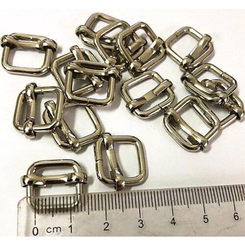 20pcs/lot 11mm Metal Slides Tri-glides DIY patchwork buckle handmade sewing mini buckle for bjd dolls dolls clothing adjustable