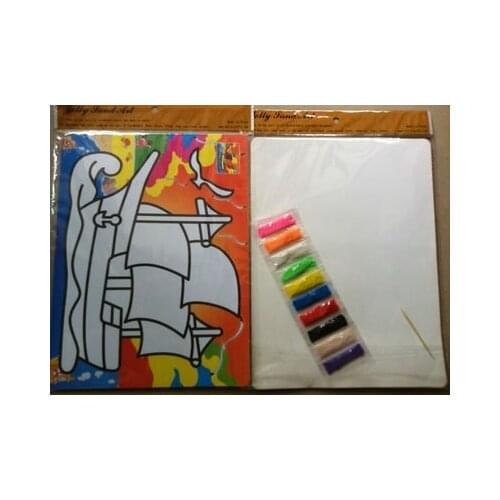 DIY Color Sand painting kits for childrens toys, with 10 color sands