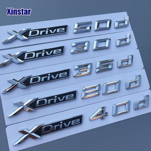 2pcs Factory Supply ABS Original Quaity x drive 18d 20d 28d 30d 35d 40d 23d 50d car side body sticker for BMW x1 x3 x4 x5 x6