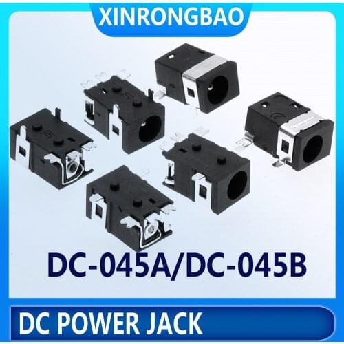 New Hot DC-045 DC Power Jack Power Connector Jack Female Socket Power Jack DC-045ADC-045B superior quality 0.8mm needle diameter