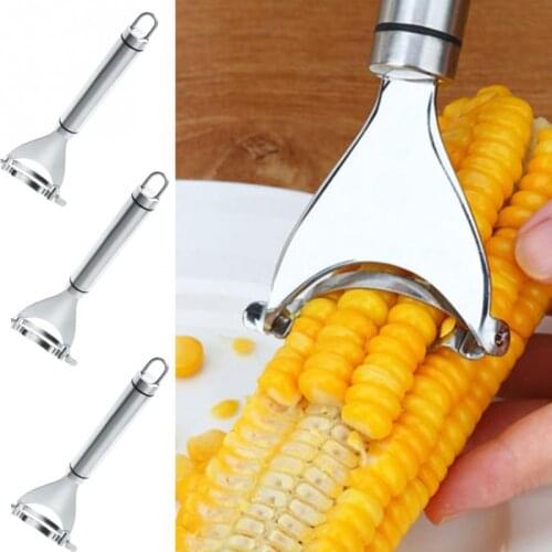 Stainless Steel Cob Peeler Corn Blade Peeler Corn Peeler Manual Stripper Kernel Kitchen Cutter Corn Cob Strippe Vegetable Tools