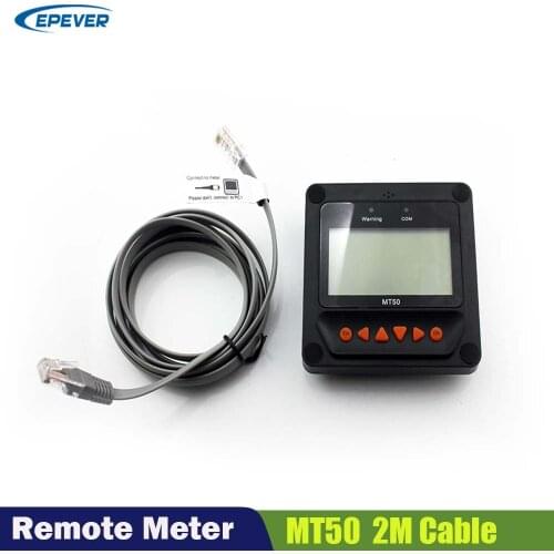 EPever Remote Meter Display MT50 for EPsolar MPPT Solar Charge Controller Tracer-AN Tracer-BN TRIRON XTRA ViewStar AU BN Series