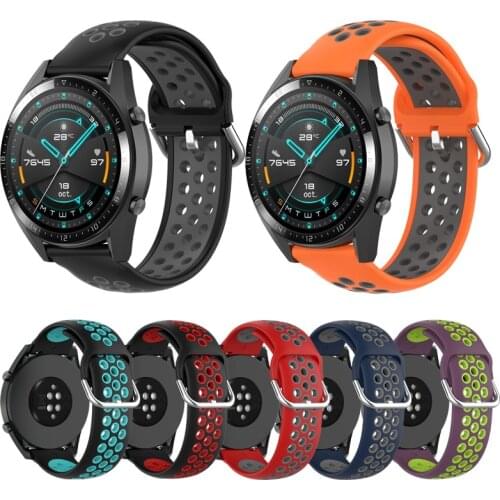 Bracelet Band 22MM For Huawei Watch GT2 46mm Strap Smartwatch Replacement Silicone Watchstrap For Honor Magic Wristband Correa