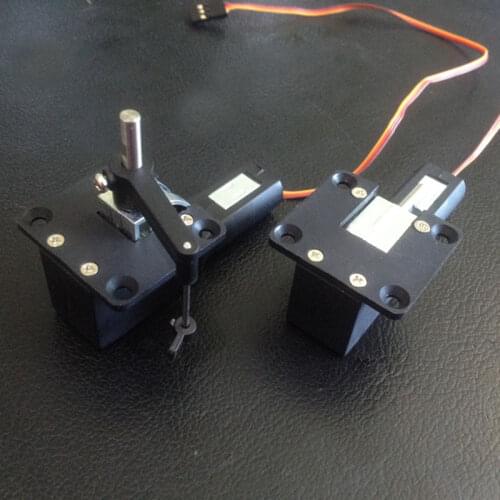 40g Worm Steering Gear Retractable Landing Gear 3.5kg Servoless Electric Parts w 4mm Steel Shaft for RC Fixed-wing FPV Airplane