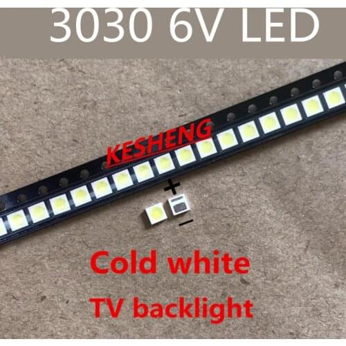 200PCS AOT LED backlight high power LED 1.8w 3030 6v cool white 150-187LM PT30W45 V1 TV application 3030 smd led diode