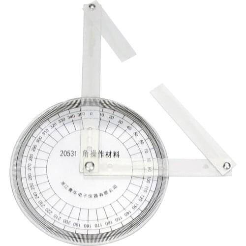 PVC 360 Degree Protractor Angle Finder With Arm Measuring Ruler Tool