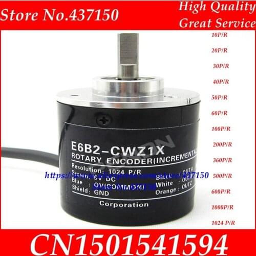 Rotary encoder E6B2-CWZ1X 10 20 30 40 50 60 100 200 600 360 500 600 1000 1024 P/R all P/R is in stock