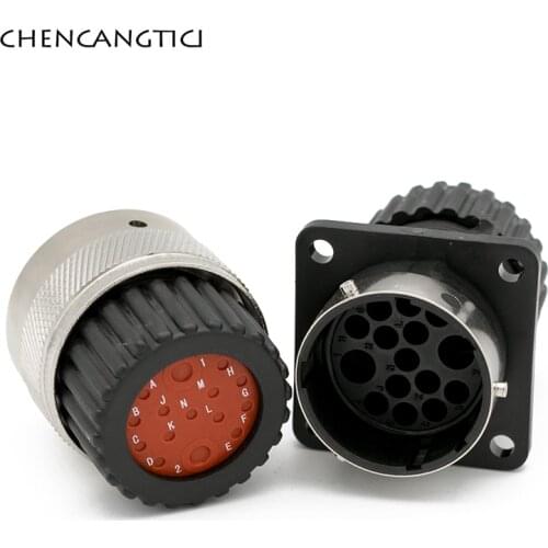 1 Set 15Pin Aviation Circular Connector Waterproof Cable Plug Housing Male Female Tower Crane Socket 192900-0582 192900-0581