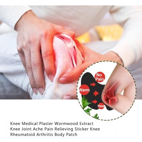 12pcs/box Knee Medical Plaster Wormwood Extract Knee Joint Ache Pain Relieving Sticker Knee Rheumatoid Arthritis Body Patch