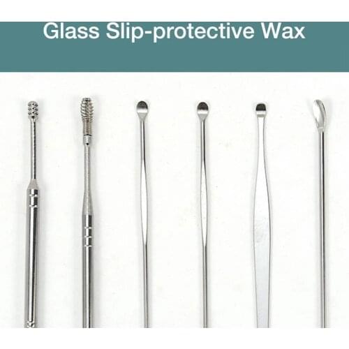 6/7/8Pcs/set Ear Wax Pickers Stainless Steel Earpick Wax Remover Curette Pick Cleaner Cleaner Spoon Care Ear Clean spoon care