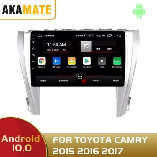 Android 10.0 Car Radio HD Multimedia Video Player GPS WIFI FM Bluetooth Mirrorlink For Toyota Camry 2015 2016 2017 Car Audio