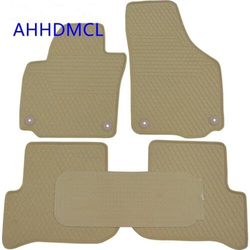 Car Rubber Mats Floor Mats Anti Slip Mat Carpet Feet Pads Custom Fit For Skoda Yeti 2016 2017 Left Hand Drive
