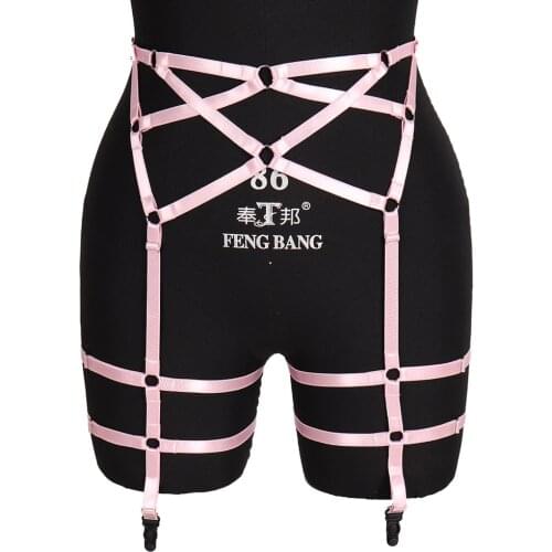Bondage Buttockus Stocking Belt Harness Fashion Gentle Women Sexy Lingerie Erotic Fetish Pole Dance Rave Costume Punk Goth