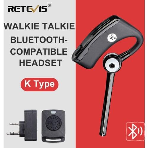 Retevis Wireless Bluetooth Headphones Walkie Talkie Headset Finger PTT For Kenwood Retevis Baofeng UV 5R UV 82 BF888S For Wouxun