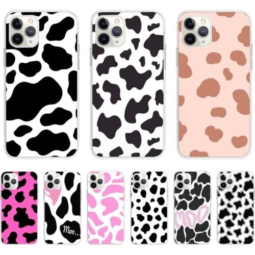 Yinuoda Cow Print Luxury Soft Phone CaseFor iPhone 11pro 12pro MAX 8 7 6 6S Plus X XS MAX 5 5S SE XR Fundas Capa