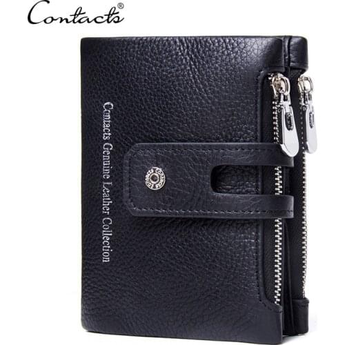 Genuine Leather Wallet Unisex Fashion Purses Exclusive service Engraving Dropshipped For Gift Brand Design Wallets CONTACTS