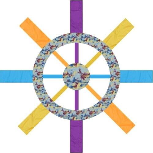 Kindergarten children Outdoor Sports toy Sense Training multi-color camouflage turntable Parent-child outdoor fun games Props