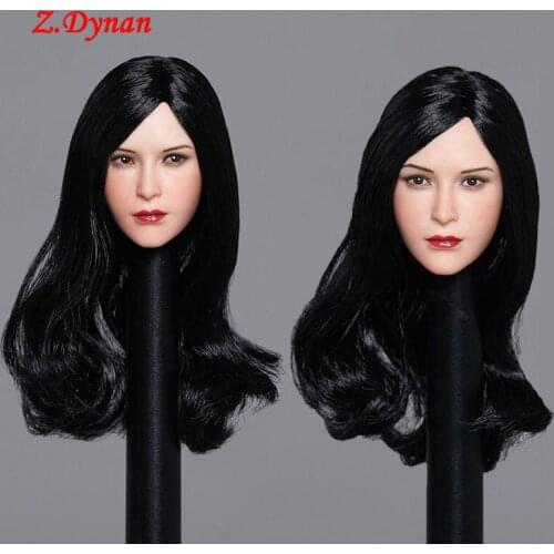 Ziltoys Z003 1/6 Ada Head Sculpt Female Black long short hair head carving model For 12 inch TBLeague Body accessories