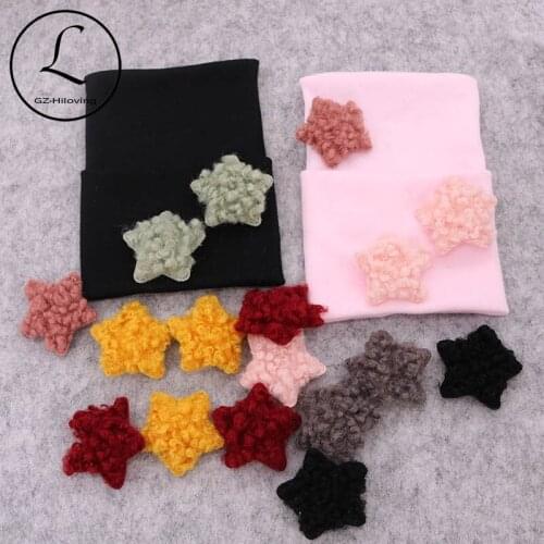 GZHilovingL Newborn Hat For Baby Knitted Cotton Hospital Hat Infant Girl Boys Cute Star Beanies Skullies Toddler Elastic Bonnet