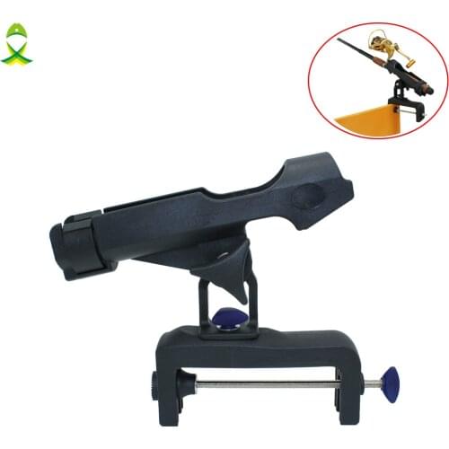 JSM Stainless steel Adjustable Rotatable boat Fishing Rod holders Fence Mount Holder Bracket For Kayaking Tackle Tool