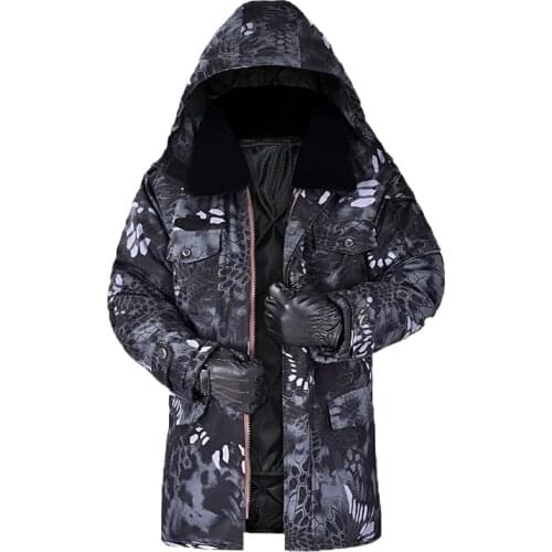 Mens Winter Cotton Coat Double-Layer Thickened Cold Proof And Warm Labor Protection Cotton Jacket Outdoor Work Clothes