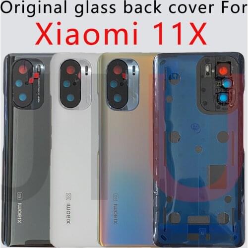 100% New For Xiaomi 11X Battery Cover Back Glass Rear Door Housing Case Back Panel Mi 11x Battery Cover With Lens