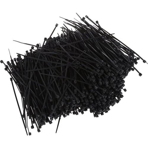 Wholesales item 1000 Pcs Black nylon Cable Zip Tie Fasten Wrap 95mm x 2mm