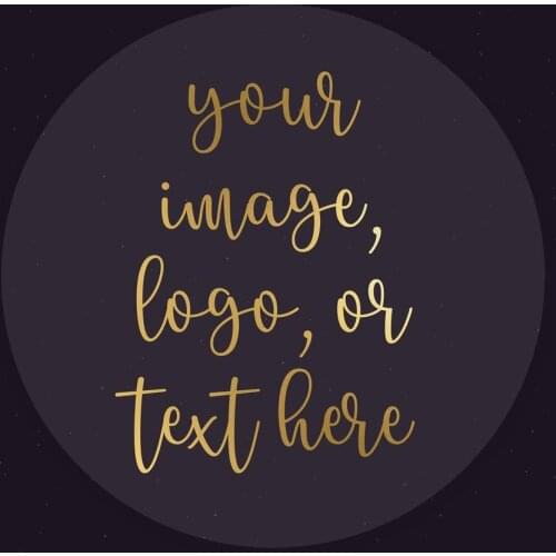 Clear Custom Round Foiled Stickers, Personalized Circle Logo Labels with Your Logos, Images, or Texts. Stickers for Business