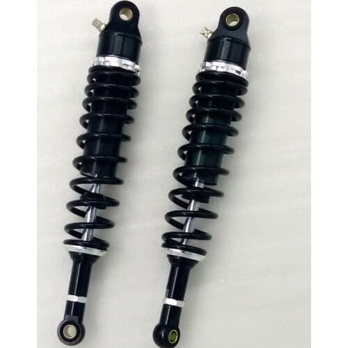 Universal 380mm Motorcycle 7mm spring nitrogen Shock Absorber Suspension for honda yamaha suzuki all Black