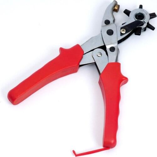 Good Quality 250mm Leather Hole Punch Plier For Belts ,Paper, Card& Custom Punching with Multi Size