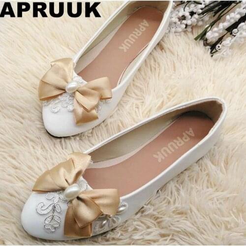 Size 34-41 women shoes flats silver laces champagne bow casual flats shoes woman round toes slip-on comfortable spring shoes