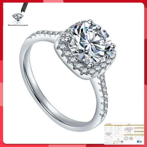 Hollow Flower Sona Diamond Ring 925 sterling silver Engagement Wedding band Rings for Women Bridal Party moissanite Jewelry