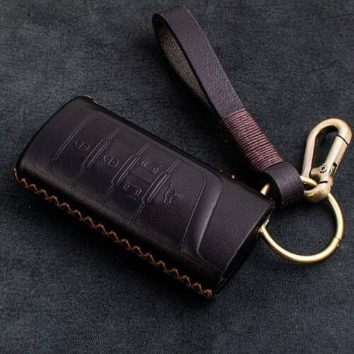 1X Genuine Leather Car Key Case Cover For Trumpchi GS4 GS5 GS8 GS3 GA4 GA6 GM6 GM8 GS7