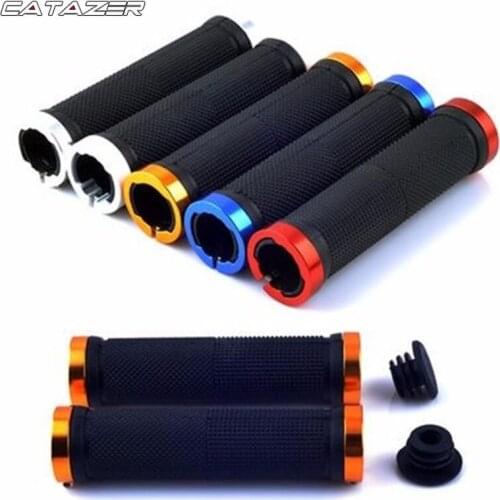 2 Pcs BMX Road Cycling Handlebar Grips Anti-Skid Rubber Bicycle Grips Mountain Bike Lock on Bicycle Handlebars End Grips