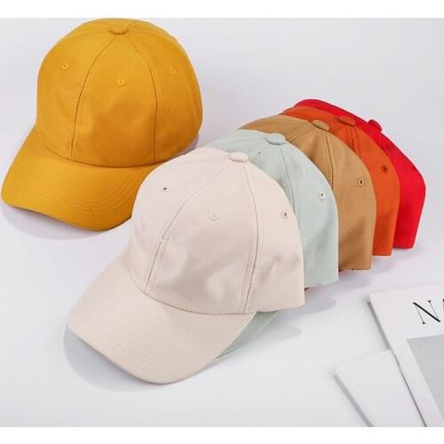 2020 Men Women Plain Curved Sun Visor Baseball Cap Hat Solid Color Fashion Adjustable Caps new style