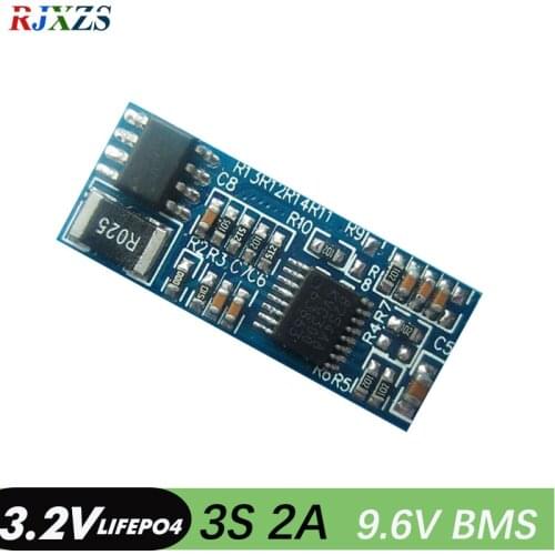 3S 2A lifepo4 9.6V 18650 BMS PCM battery protection board bms pcm for lifepo4 battery cell pack