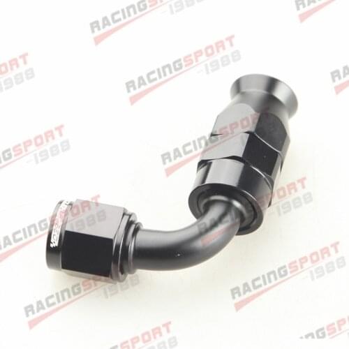 AN6 6AN AN -6 90 Degree REUSABLE SWIVEL T-EFLON HOSE END FITTING FULL FLOW