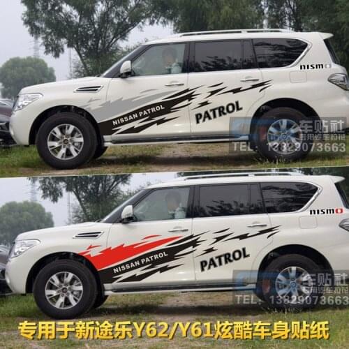 Car stickers FOR Nissan Patrol Y62 Y61 Body Appearance Personalized Fashion Applique Patrol Y62 Off-road Sticker