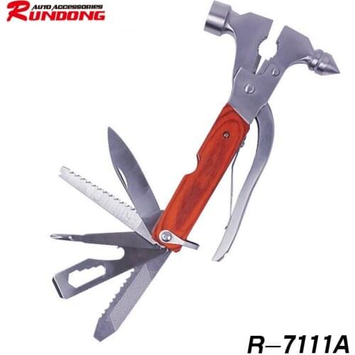 Vehicle multi-function safety hammer for automobile emergency escape hammer window breaker R-7111A
